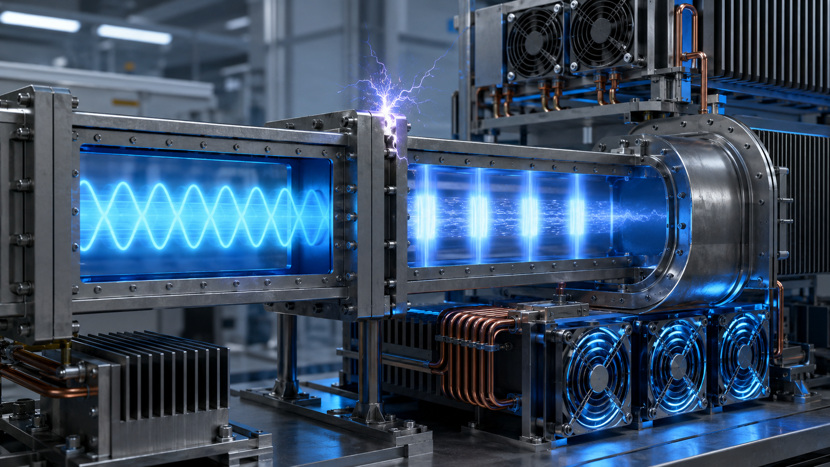 Waveguide power handling and transmission system