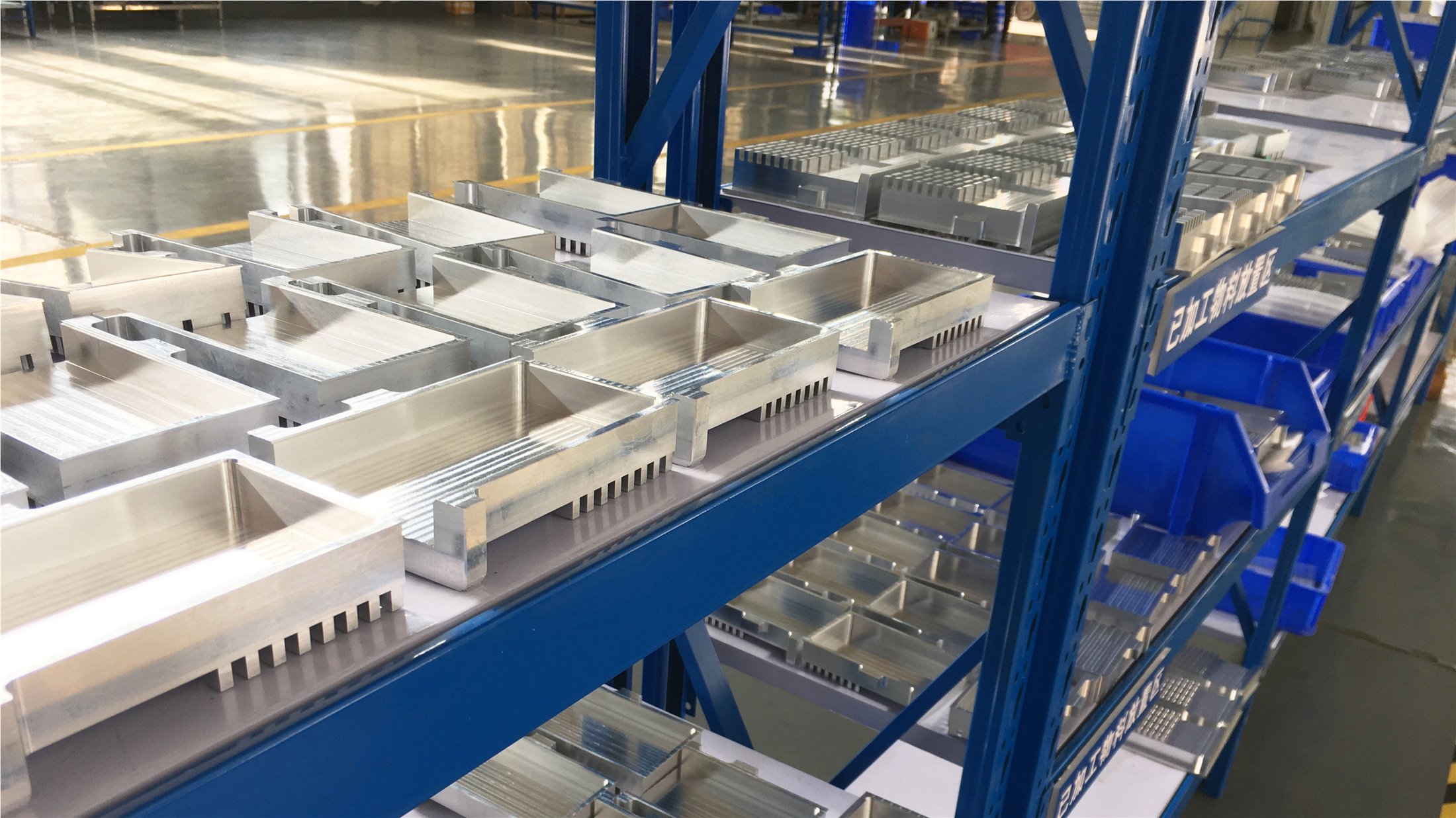 Waveguide components in progress at the Dolph Microwave factory