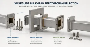 Waveguide Bulkhead Feedthrough Selection | Barrier Mounting, Pressure Sealing, Flange Alignment