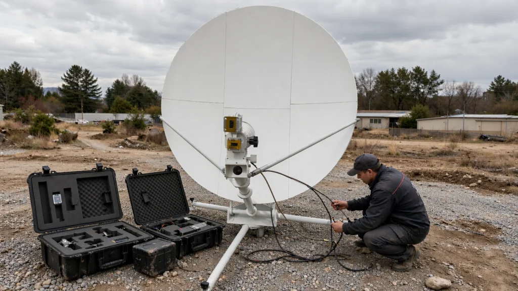 【Quick-Deploy Flyaway Antenna】1.2 Meter Ka-band Quick-Deploy Antenna System