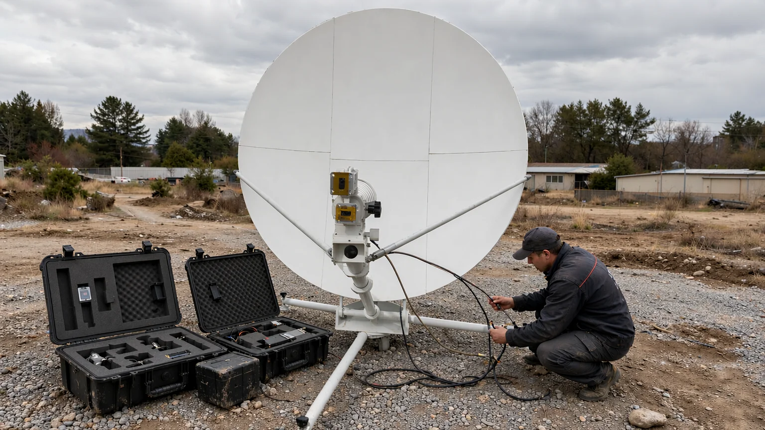 【Quick-Deploy Flyaway Antenna】1.2 Meter Ka-band Quick-Deploy Antenna System