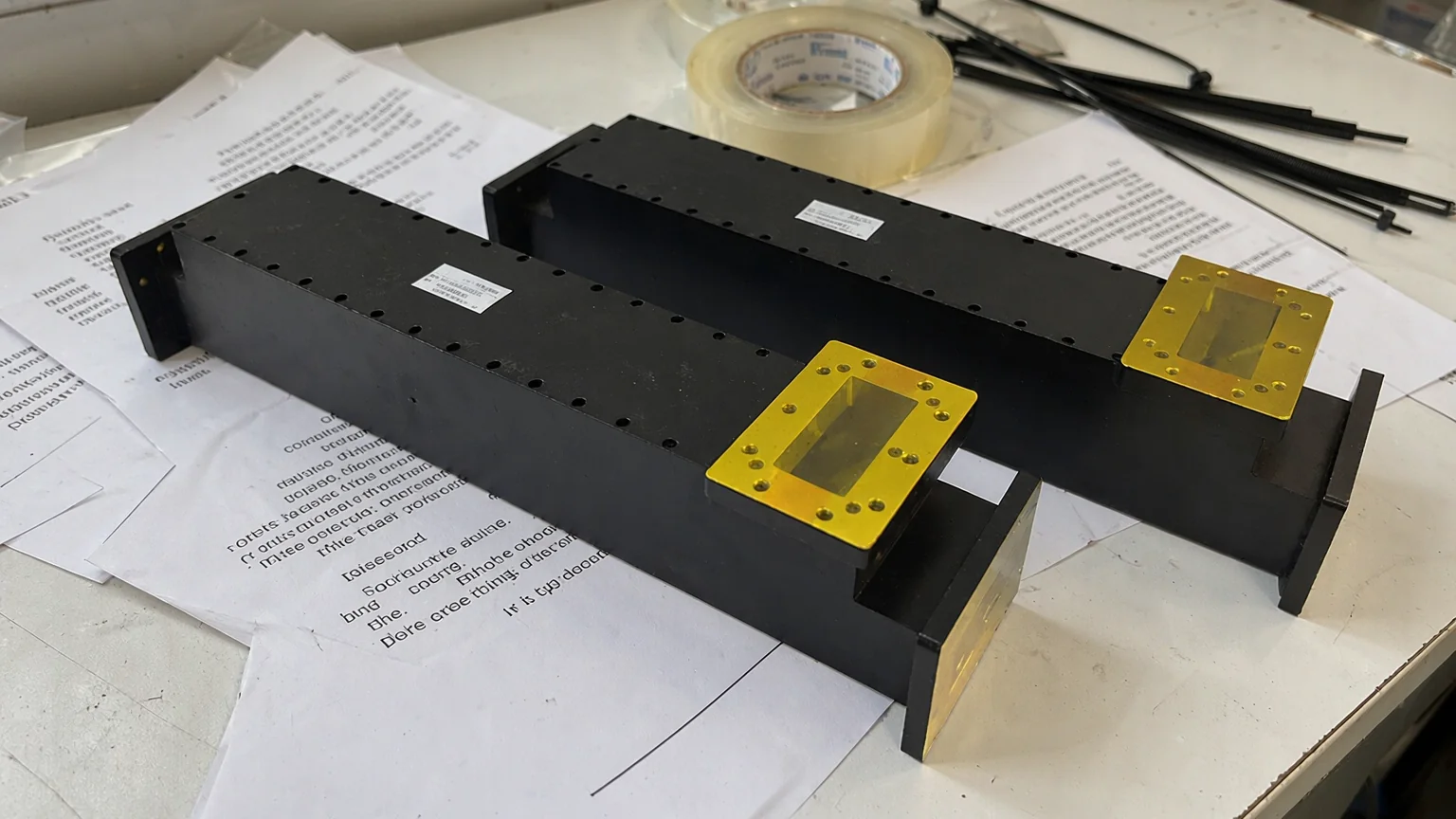Double Ridged Orthogonal Mode Transducer for The Ka Band