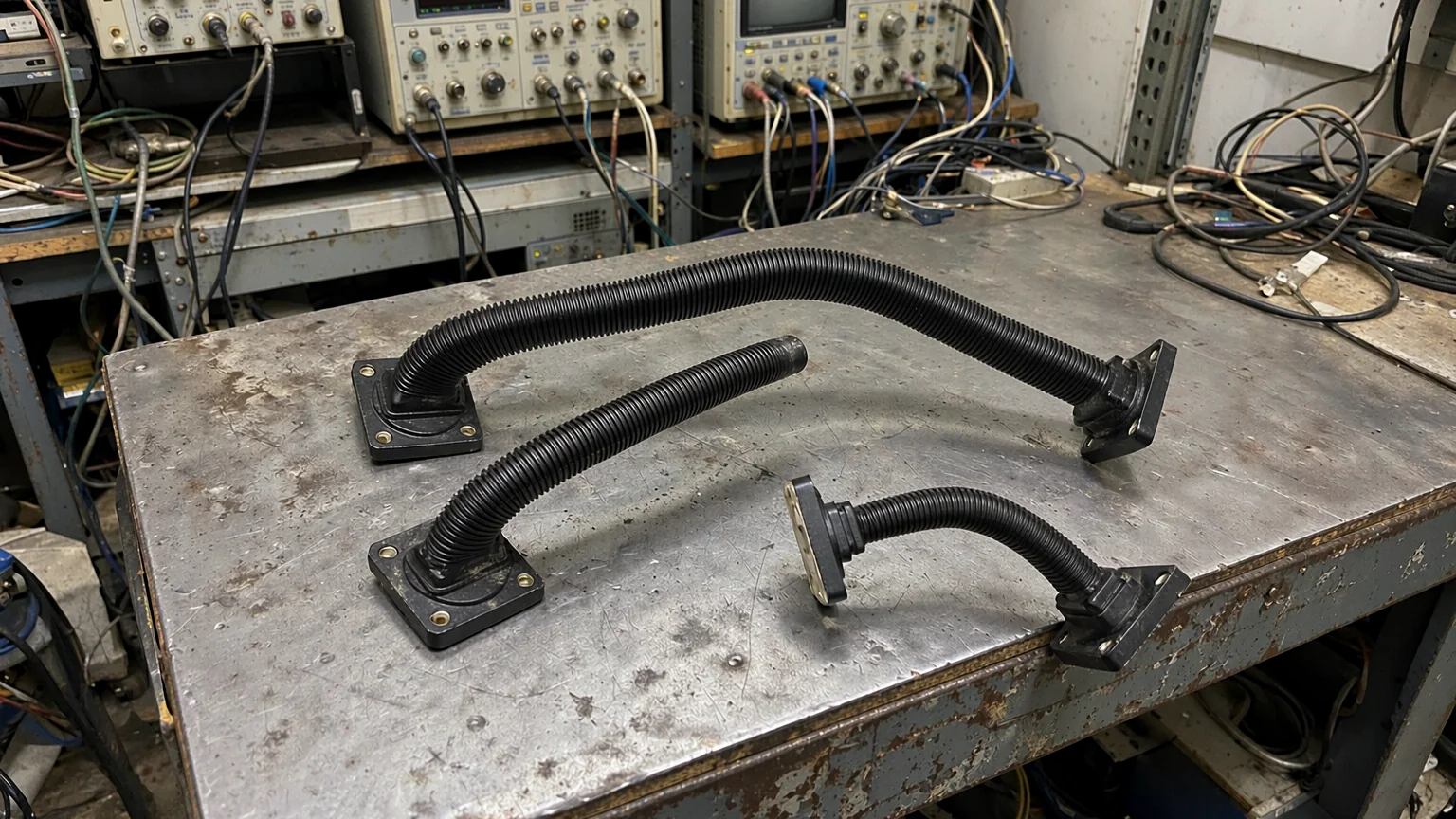 What are the corresponding circular waveguide diameters for each frequency band