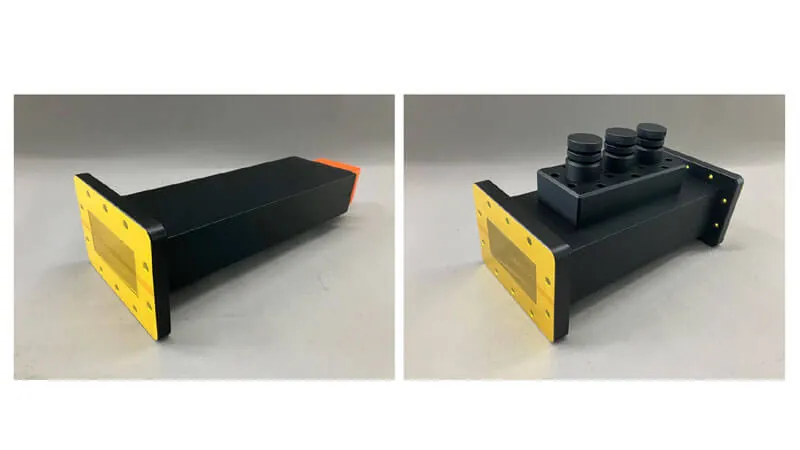 Dolph Microwave 2450 MHz industrial waveguide components including a three-stub tuner