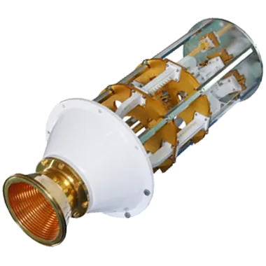 Combined C and Ku band antenna feed network built by Dolph Microwave