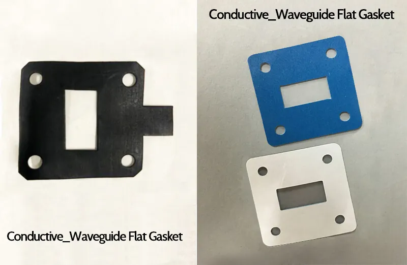 Conductive flat waveguide gaskets