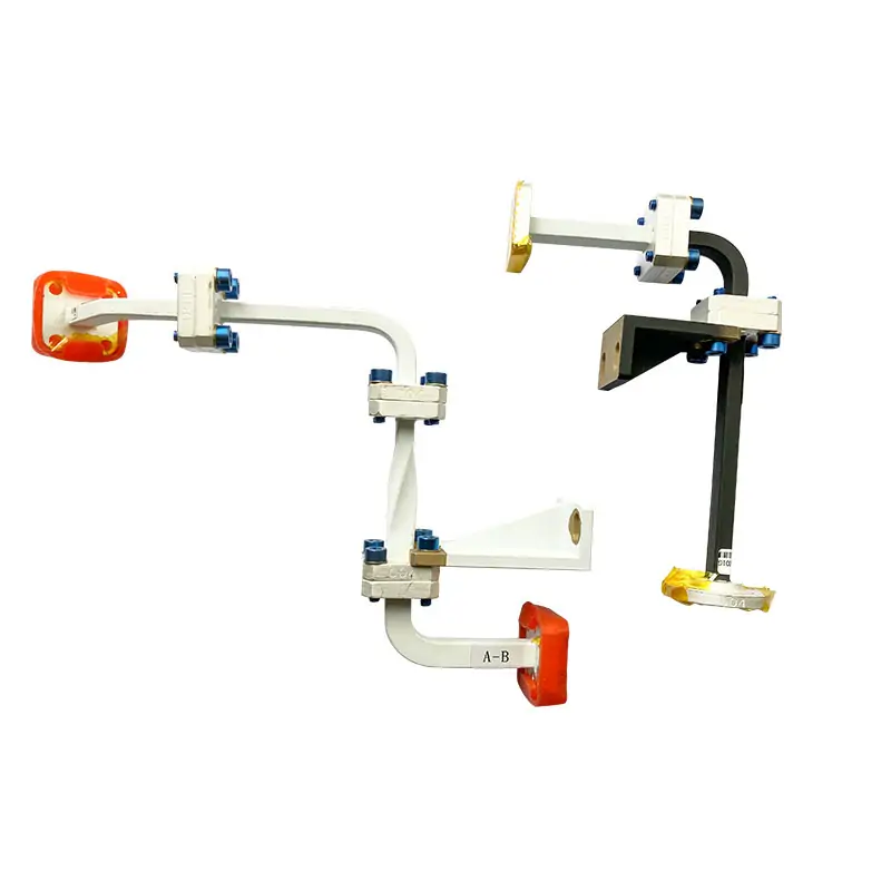 Custom waveguide assemblies with bends, twists and flanged connections